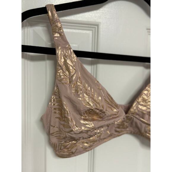 Lively bra size large really beautiful metallic leaf detail - Picture 3 of 5